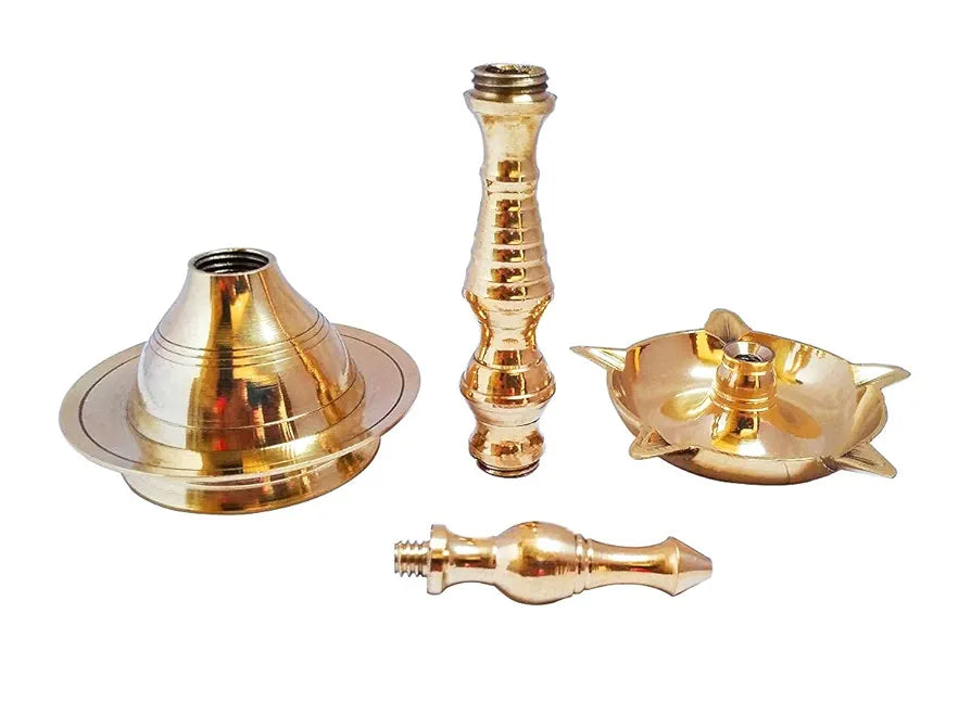 Traditional Brass Kerala Samai Diya Lamp ( 6Inch) – Handcrafted Pooja Deepam (Copy) (Copy)