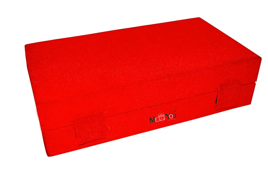 Silver Plated Bowl & Spoon Set with Tray in Red Velvet Box